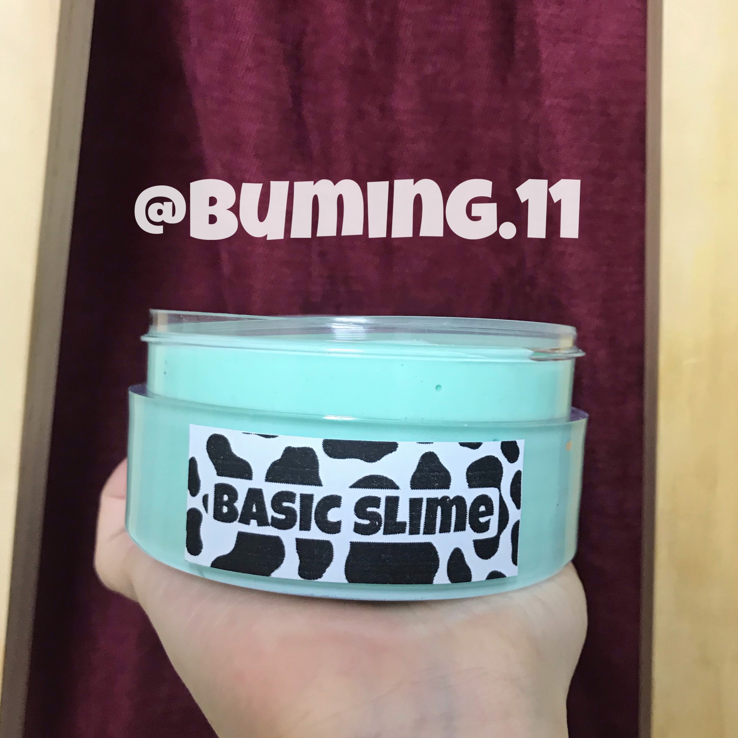 Slime basic màu mint bạc hà