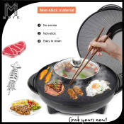 Moys Non-Stick Electric Grill and Hot Pot Set