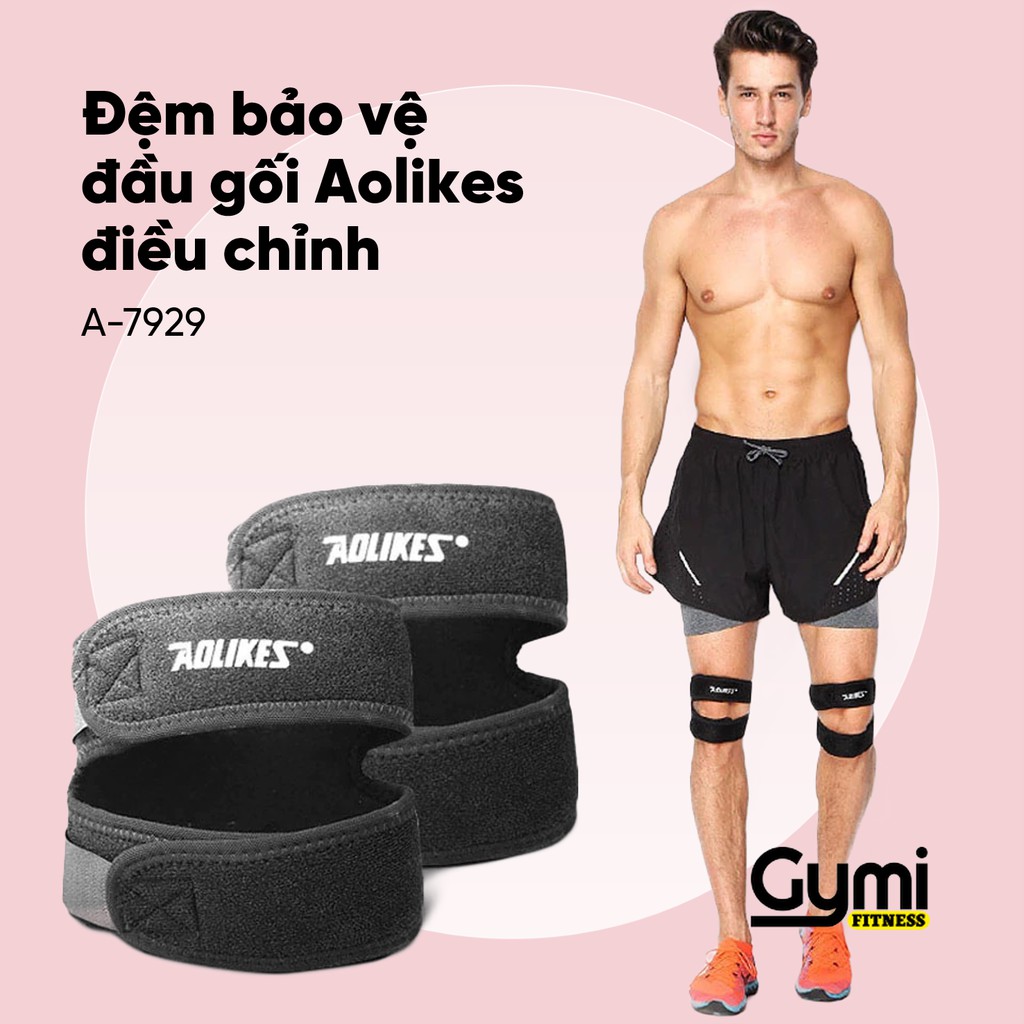 [HCM]Đệm Bảo Vệ Đầu Gối Điều Chỉnh Aolikes A-7929 | Dán Bảo Vệ Khớp Gối Chính Hãng