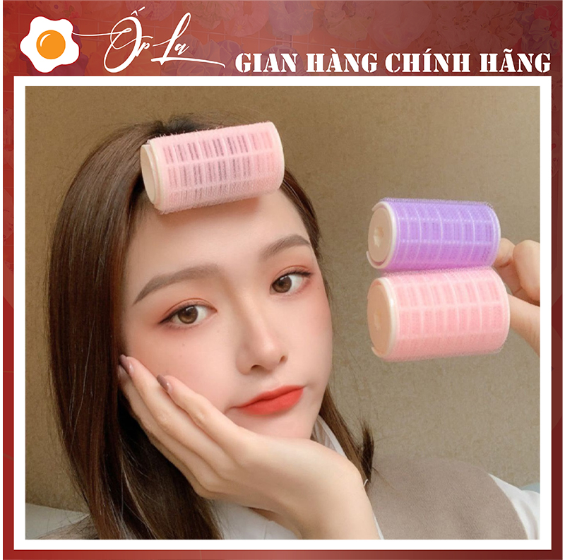 Lô Cuốn Tóc, lô uốn tóc Lõi Nhựa siêu to Tự Dính uốn mái tạo kiểu