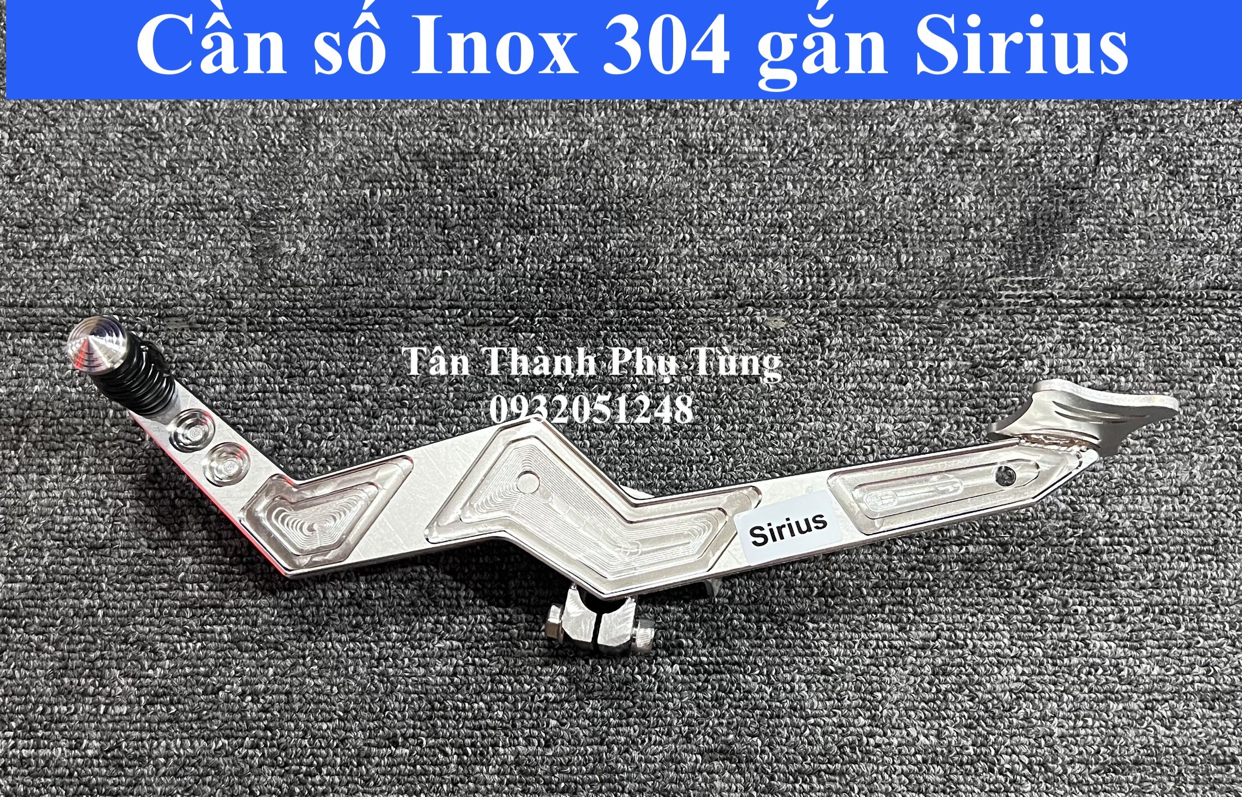 Cần số inox 304 gắn sirius