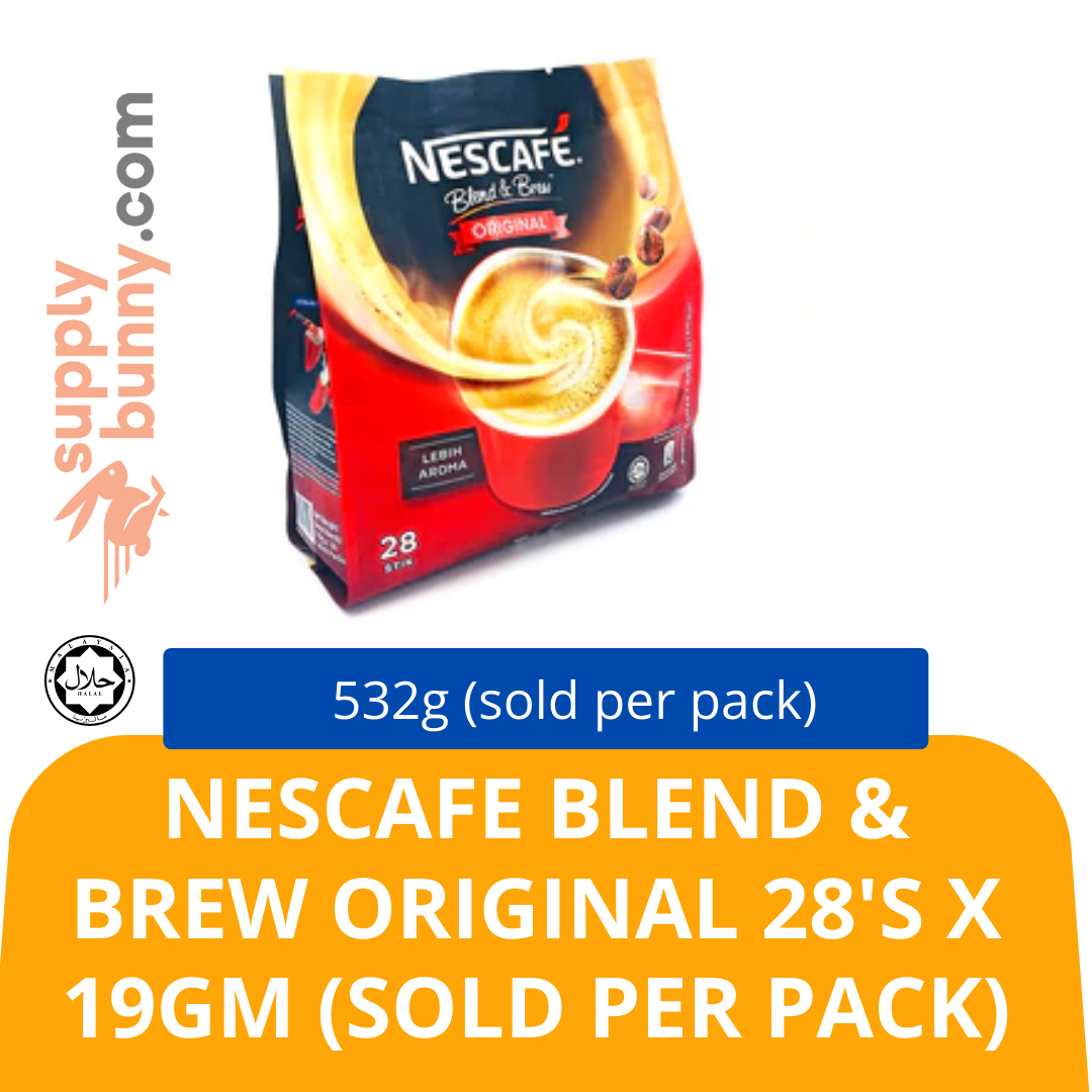 Nescafe Blend & Brew Original 28\'s x 19gm (sold per pack) Halal