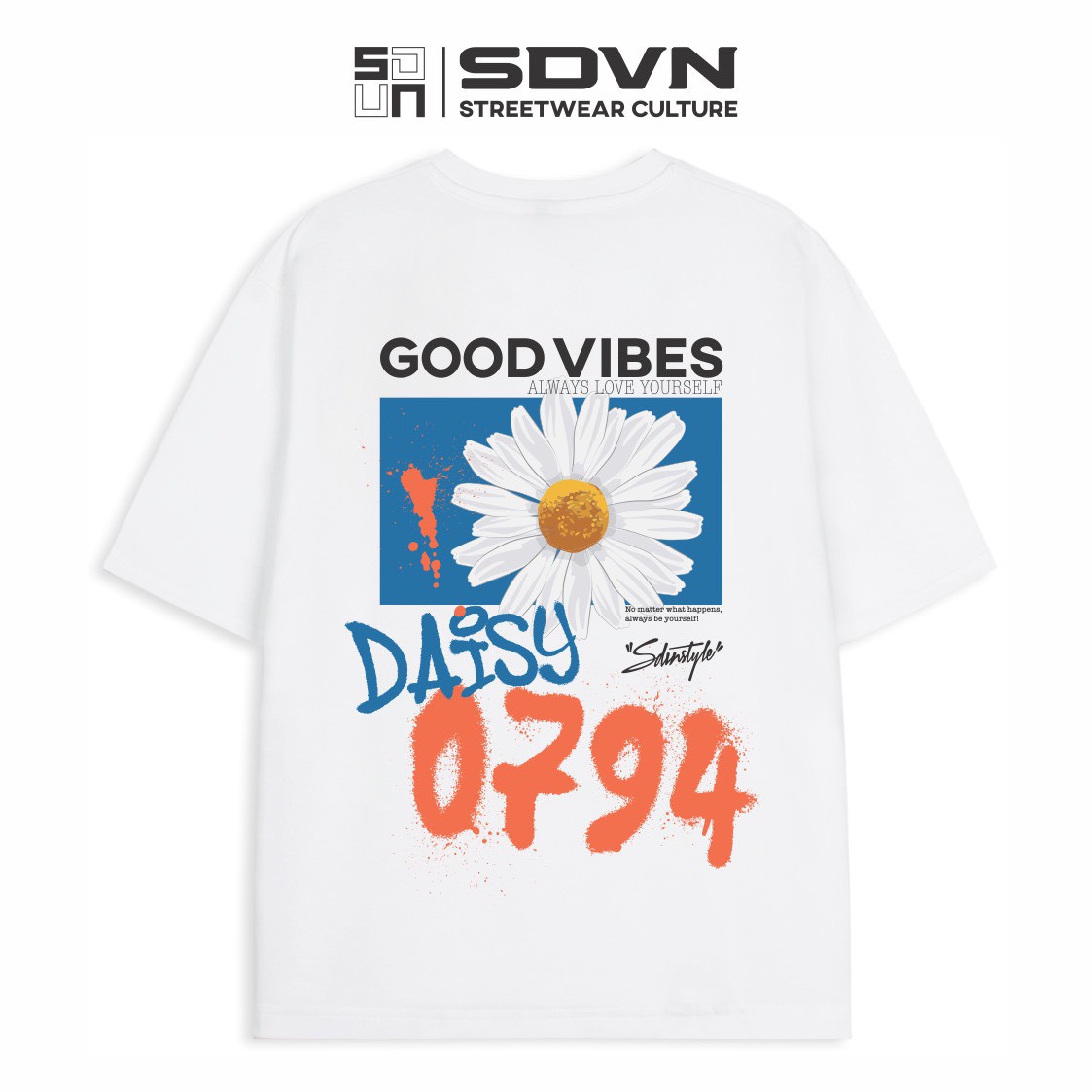 Áo thun unisex form rộng - brand chính hãng sdvn - good vibes