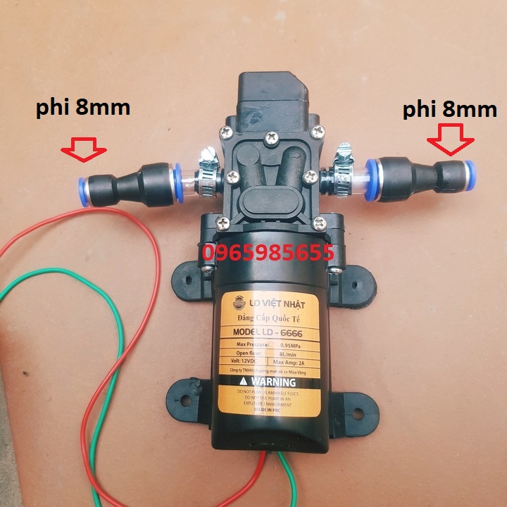 Máy bơm 12v tăng áp lực nước tự động ngắt (KÈM 2 ĐẦU CHUYỂN NỐI ỐNG 8MM) Máy bơm tăng áp lực nước mini Máy bơm mini tăng áp lực nước Máy bơm nước mini Máy bơm tăng áp mini 12v Máy bơm mini 12v phun sương