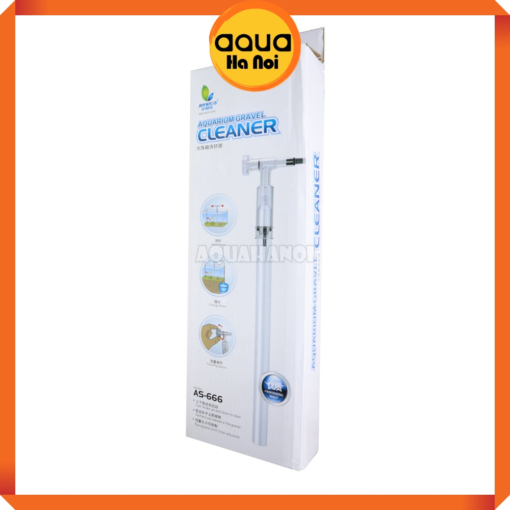 Dụng cụ hút cặn đáy bể jeneca as-666a / as-666b - hỗ trợ vệ sinh bể cá tép cảnh/ hồ thủy sinh