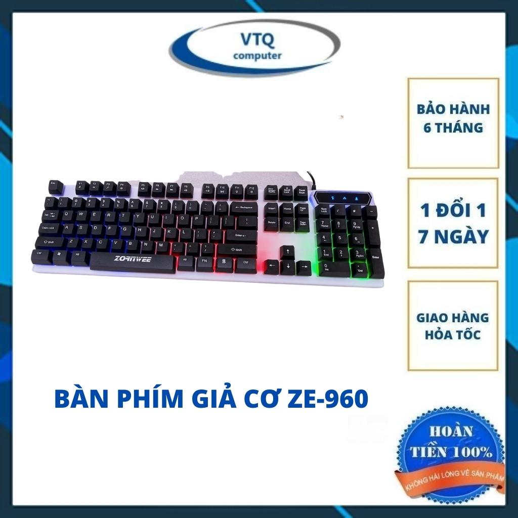 Bàn phím zonrwee led giả cơ game chuyên dụng