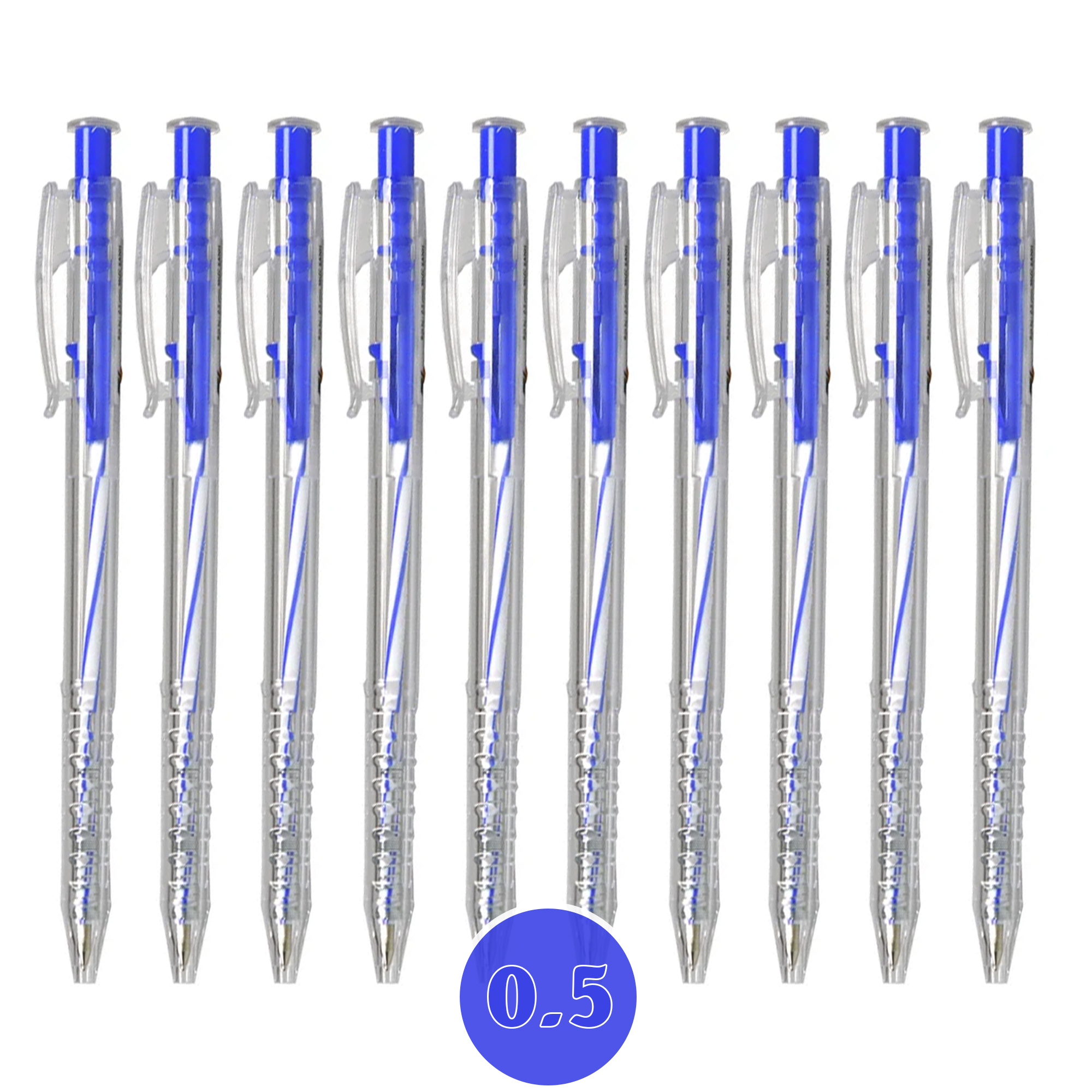 100 cây bút bi xanh ngòi 0.5mm ra mực đều gía rẻ tiết kiệm