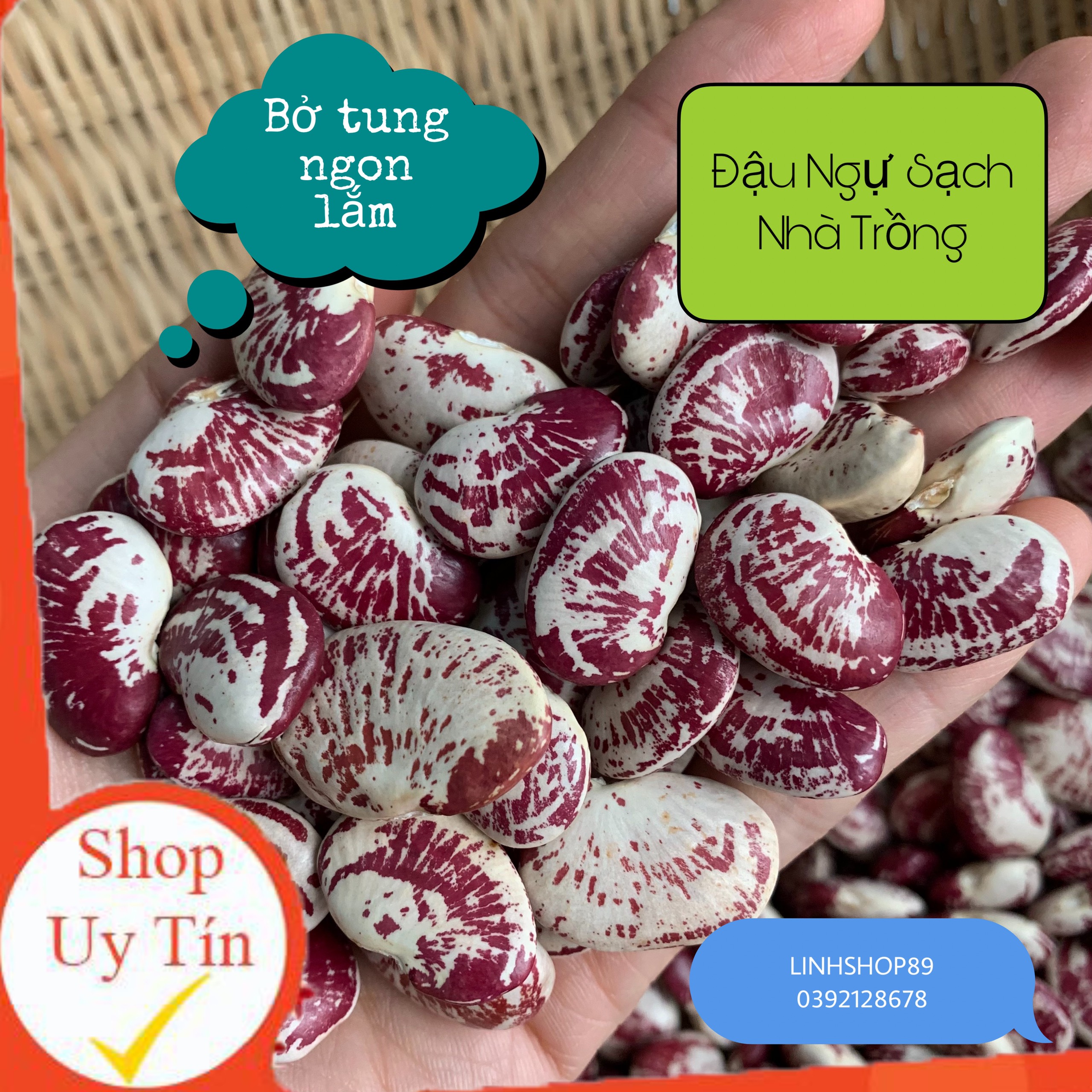 Đậu ngự sạch nhà trồng bở tung 1kg ls23 linhshop89