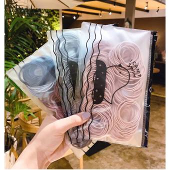 (QUÀ TẶNG) SÉT 1 BỊCH 100C THUN CỘT TÓC MIX 5 MÀU KÈM TÚI ZIP TIỆN LỢI( MẪU MỚI) - ĐỒ CỘT TÓC NỮ SIÊU CUTE - DÂY THUN CỘT TÓC TIỆN LỢI - CHUN CỘT TÓC THUN CỘT TÓC CHUN BUỘC TÓC THUN BUỘC TÓC ĐỒ CỘT TÓC