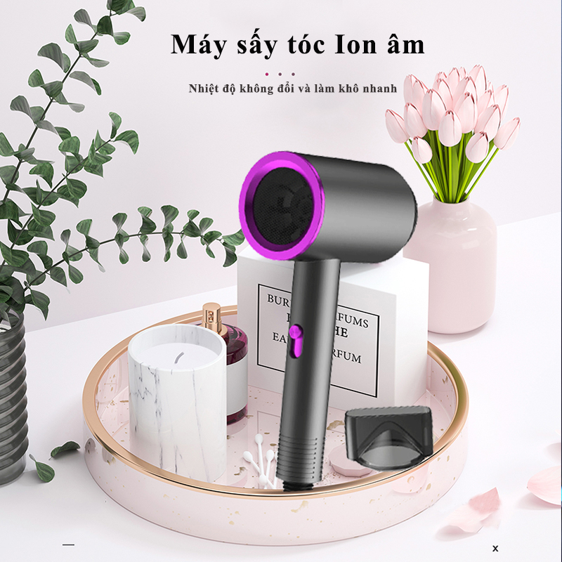 High-End 2-Way Hot and Cold Hair Dryer Mini High Capacity Genuine Negative Ion Hair Dryer 800W Multi-Function Hair Dryer Two-Way Hair Dryer Quick Drying Hair Care - 2