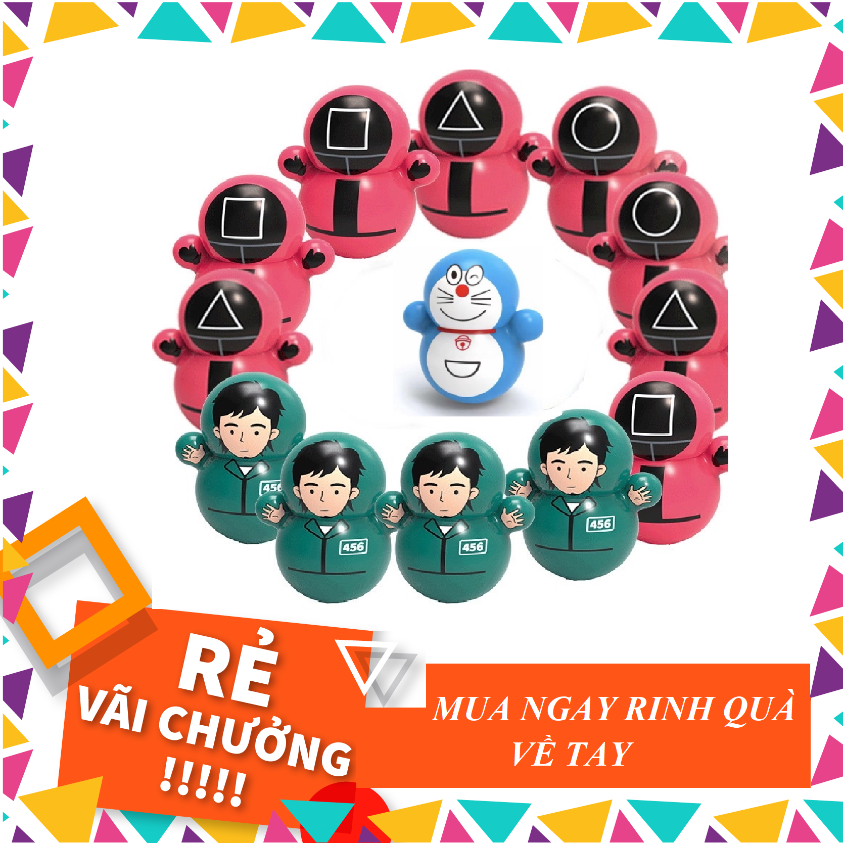 Combo 10 con lật đật dễ thương