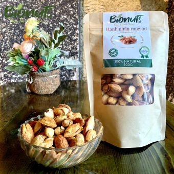 Hạnh nhân rang bơ 250g BIO NUTS nhập khẩu Mỹ