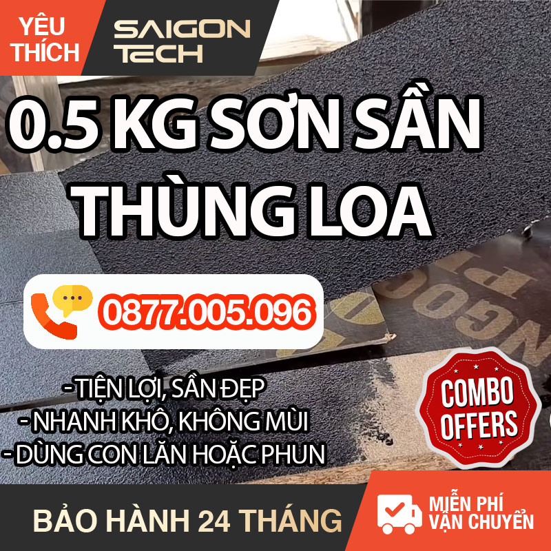 0.5 KG SƠN SẦN THÙNG LOA BẰNG CON LĂN MÀU ĐEN - MÀU NÂU - MÀU TRẮNG - MÀU XÁM GỐC NƯỚC - KHÔNG CẦN PHA THÊM GÌ CỨ VẬY LĂN - THÙNG CŨ VÀ MỚI CAO CẤP - PHỤ KIỆN LÀM LOA THÙNG #SONSAN #AUDIO
