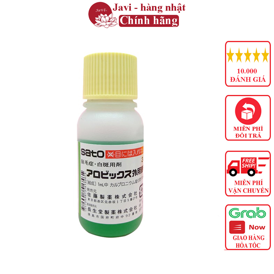 Tinh Chất Thảo Dược Kích Thích Mọc Tóc Sato Arovics Solutions 5% - Tinh chất mọc tóc sato Nhật Bản, tinh chất mọc tóc JG Nhật Bản