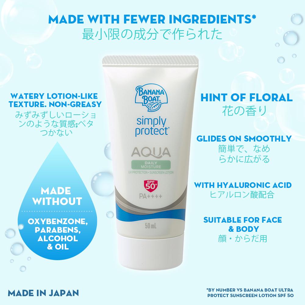 banana boat simply protect aqua ingredients