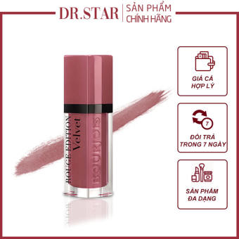 Son Kem Lì BJ ROUGE EDITION Velvet No 07 Dr.Star, Nhập Khẩu Chính Ngạch Châu Âu ,Chất Son Đậm, Lâu Trôi, Che Đi Những Khuyết Điểm Cho Bờ Môi, Giúp Bờ Môi Tươi Tắn Và Khỏe Mạnh 6.7ml