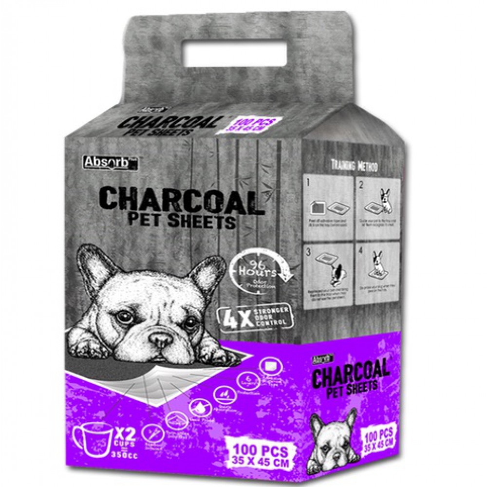 Tã lót, tấm lót chuồng than hoạt tính chó mèo thú cưng cao cấp CHARCOAL Absorb Plus
