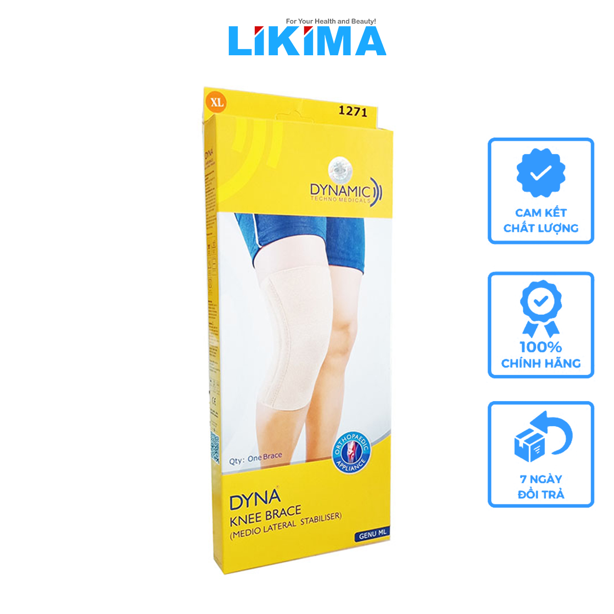 Nẹp cố định đầu gối dyna genu ml – 1271 likima