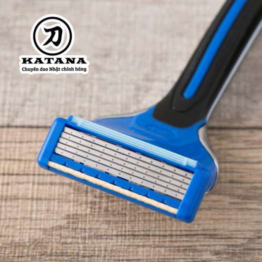 Dao cạo râu Nhật Bản 5 lưỡi cao cấp Axia kèm thêm 5 đầu thay - Bảo hành 12 tháng