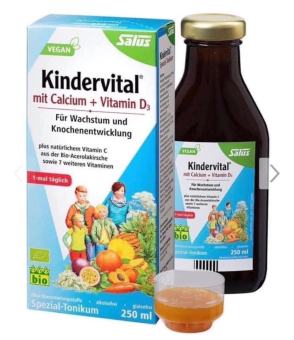 SIRO BỔ SUNG CANXI + D3 DẠNG HỮU CƠ CHO BÉ KINDER VITAL