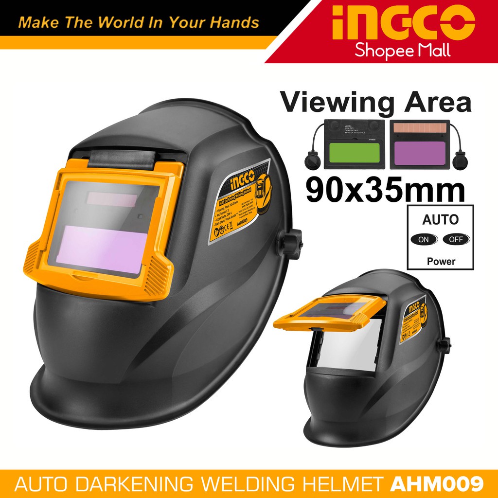 Mũ bảo hiểm hàn tự động INGCO AHM009