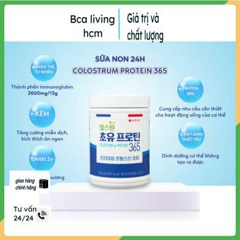 Sữa non colostrum protein 365 24h lotte hàn quốc,bcalivinghcm,Nguyên liệu nhập khẩu nước pháp,tăng sức đề kháng,tăng cường hệ miễn dịch,phù hợp cho nhiều đối tượng người già,trẻ nhỏ,phụ nữ có thai.