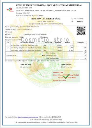 Công thức kem cốt tẩy bạch trắng da cho spa