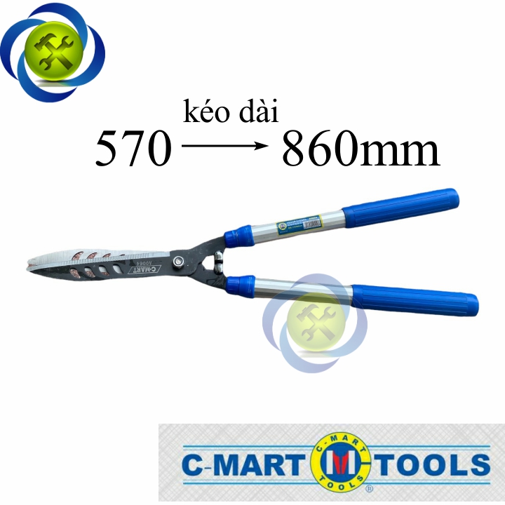 Kéo cắt tỉa cây hàng rào C-Mart A0064 tăng giảm kích thước 570 lên860mm