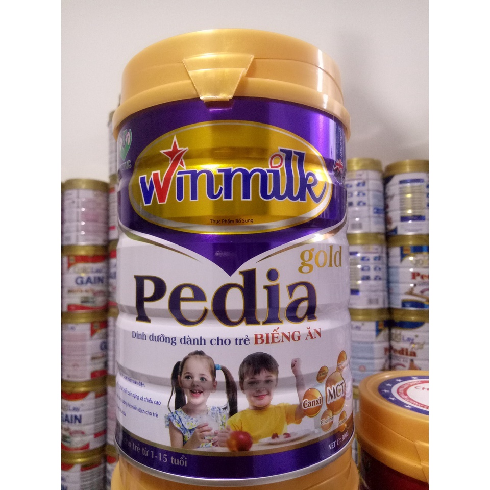 Sữa bột winmilk pedia gold 900g dành cho trẻ biếng ăn, suy dinh dưỡng, chậm tăng cân