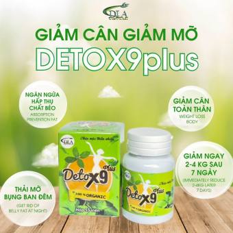 Detox X9 Giảm Mỡ Bụng, Siết Eo 3-8CM [ Chính Hãng+ Qua]