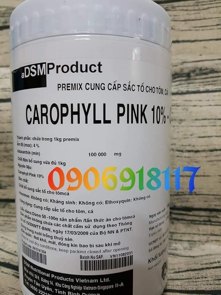 Carophyll lên màu cao cấp. cung cấp sắc tố đỏ-vàng sặc sỡ cho cá cảnh