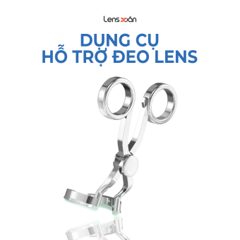 Dụng cụ đeo lens cao su LENS XOẮN hỗ trợ mở mắt đeo kính áp tròng dễ dàng