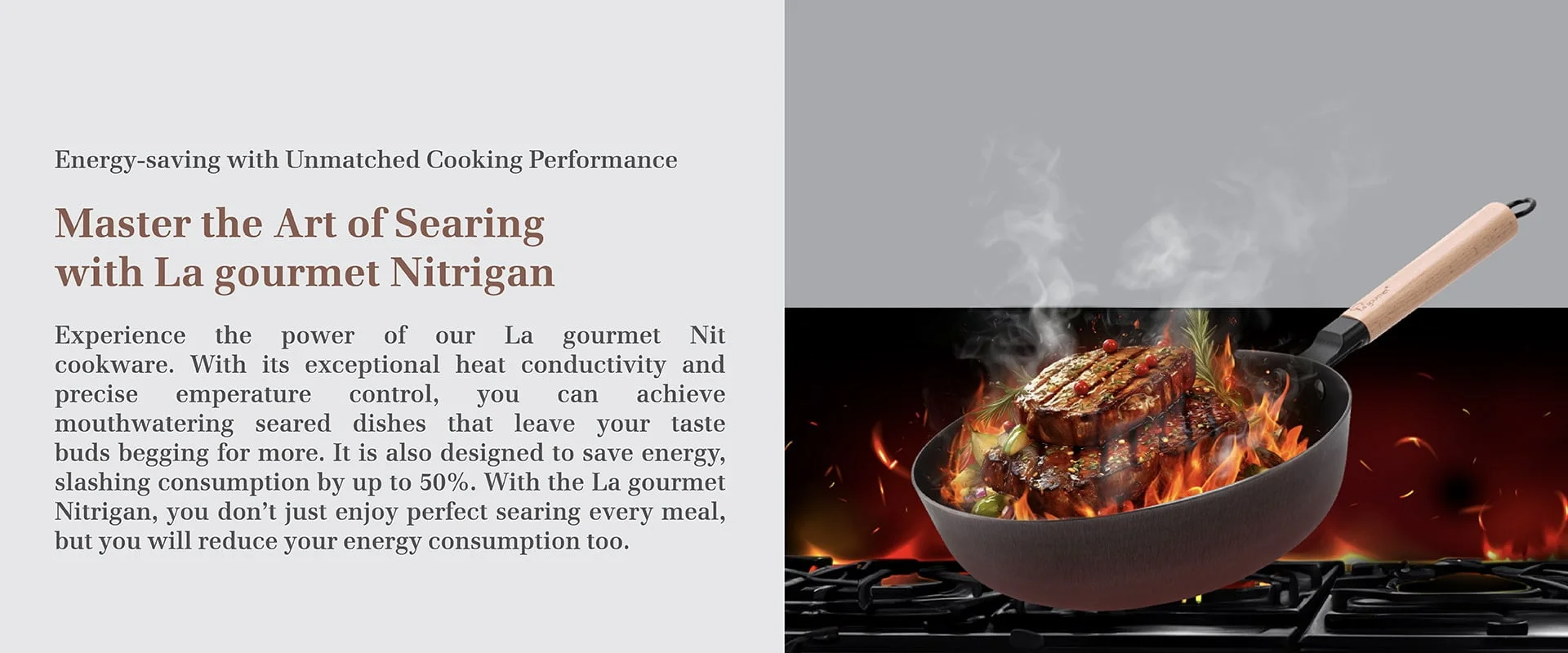 La Gourmet 32cm Nitriding Cast Iron Wok (LGMCWCI347688) – OG Singapore