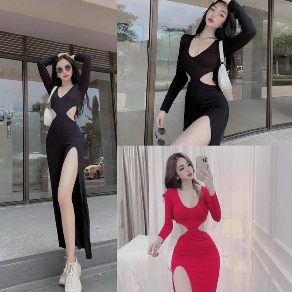 Đầm nữ body khoét eo mẫu mới siêu hot.