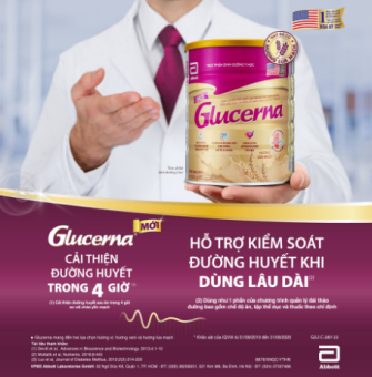 Sữa bột Abbott Glucerna bổ sung vitamin, khoáng chất cho người tiểu đường (850g)