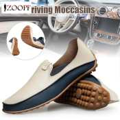 ZOOPF Leather Men's Slip-On Driving Loafers