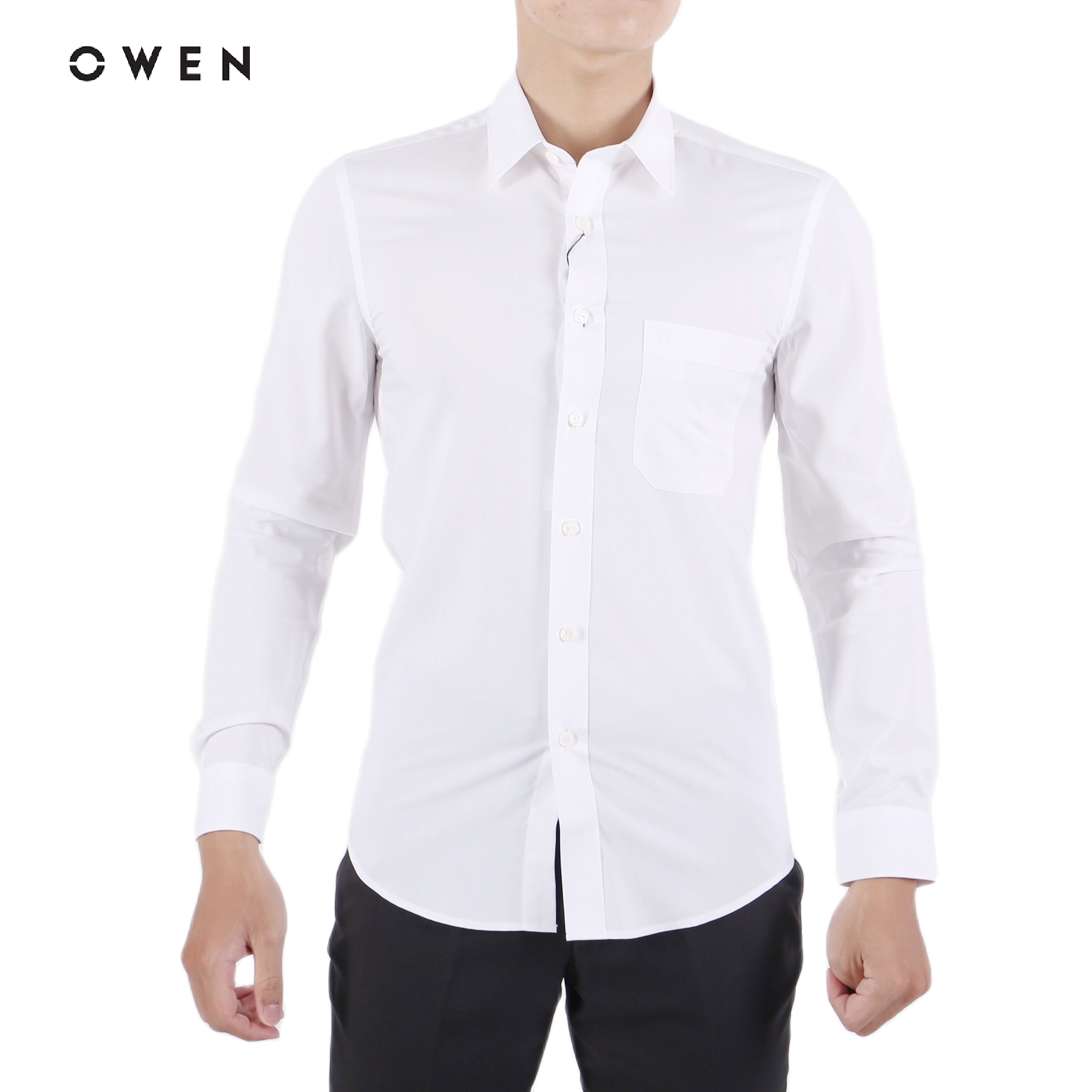 OWEN - Áo sơ mi dài tay Regular Fit AR90779D1 màu Trắng