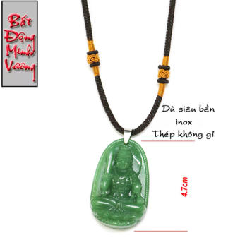 TẶNG kèm dây dù 3ly + Móc khuyên - Mặt dây chuyền phật Bất Động Minh Vương size 4.7cm x 3cm
