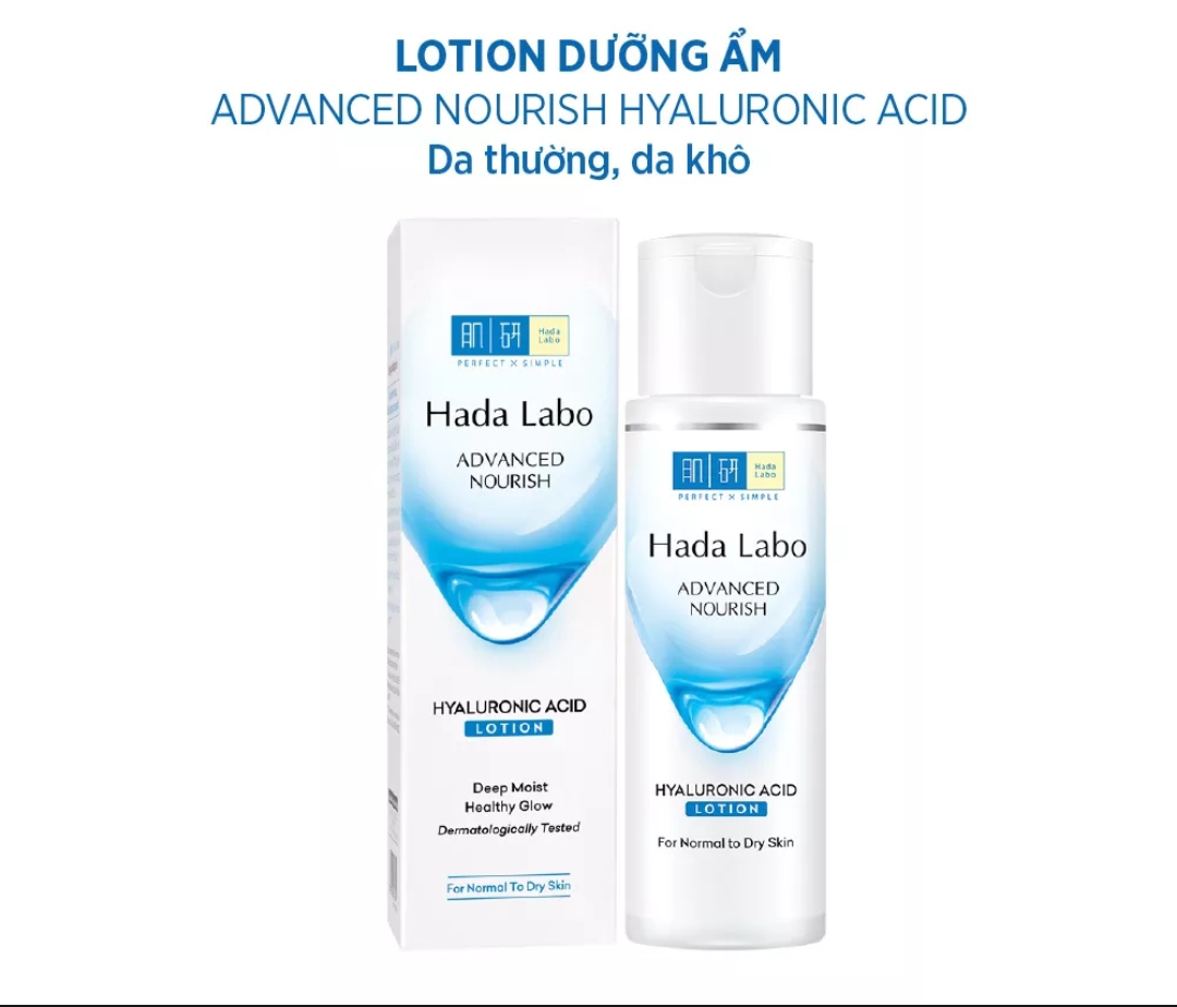 Dung dịch dưỡng ẩm tối ưu Hada Labo Advanced Nourish Lotion cho da thường và da khô 100ml
