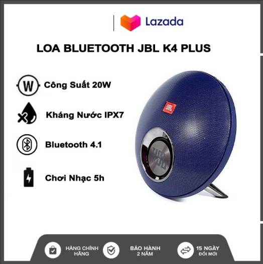 Loa Bluetooth JBL K4 Plus Kiêm Pin Dự Phòng Loa bluetooth JBL K4+ kiêm sạc dự phòng thiết kế độc đáo Loa bluetooth playlist K4+