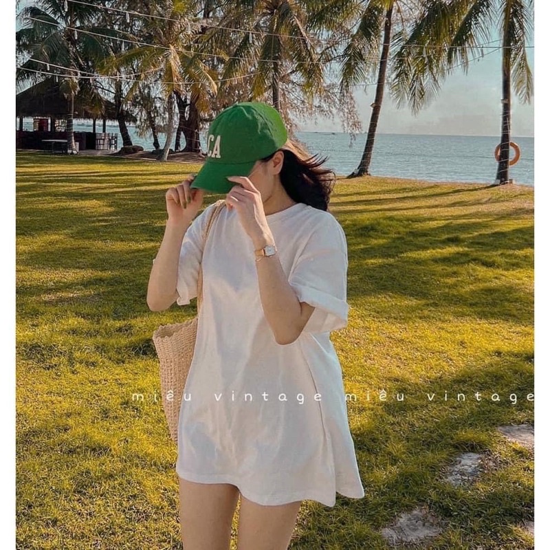 Áo thun trơn form rộng chất cotton hịn, mịn dễ dàng phối sét trang phục shop jiminy