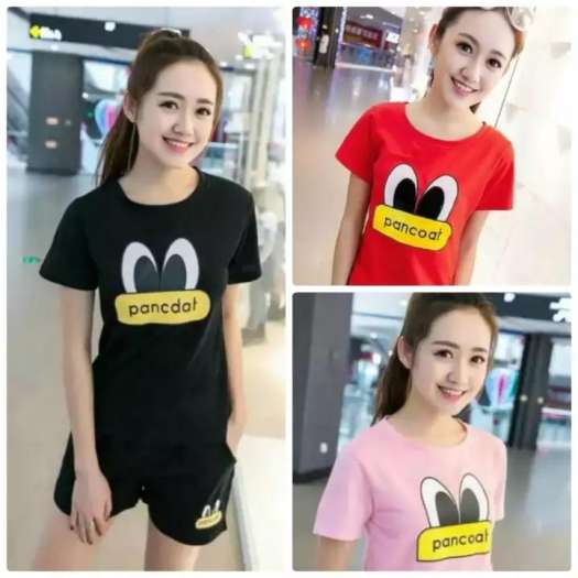 Đồ Bộ Áo Thun Nữ  + Quần Đùi Sọt Thể Thao, Ở Nhà, Đi Ngủ Thời Trang Mới - BT Fashion (ĐN03)