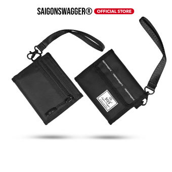Ví Nam, Nữ Ngắn Logo SAIGON SWAGGER® SGS Short Wallet Nhiều Ngăn, Chống Thấm