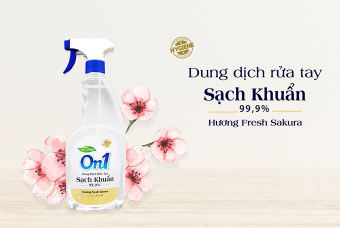 Dung dich rửa tay khô On1 650ml (Diệt sạch khuẩn)