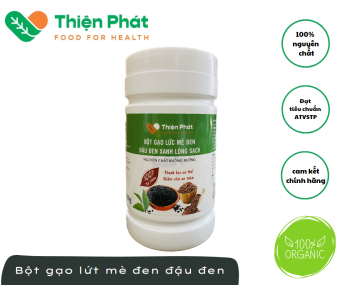 Bột Gạo Lứt Mè Đen Đậu Đen Xanh Lòng Thiện Phát| 500G