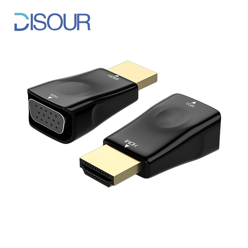 DISOUR HD 1080P HDMI to VGA Adapter VGA Output Converter Connector for
