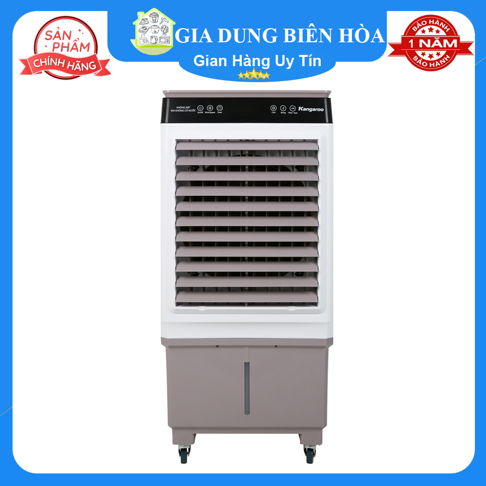 Quạt điều hoà hơi nước Kangaroo KG50F79_trưng bày mới 99-sử dụng Phòng 30-40 m2- Công suất:150W-Điều khiển:Cảm ứng Có điều khiển