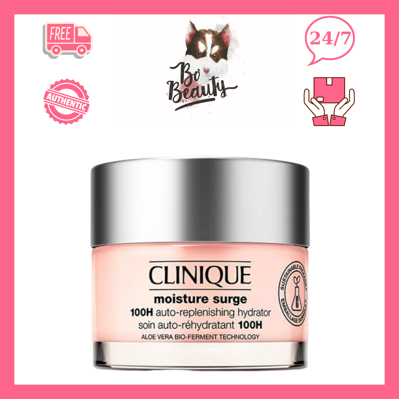 Kem dưỡng ẩm clinique moisture surge 100h 30ml nobox bơ.beauty