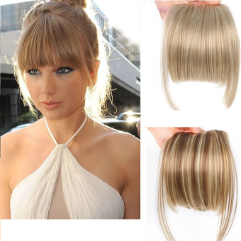 Tóc Mái Hai Màu Mới Kẹp Tóc Mái Thẳng Tự Nhiên Mở Rộng Kẹp Tóc Mái Giả Tổng Hợp Kẹp Tóc Nối