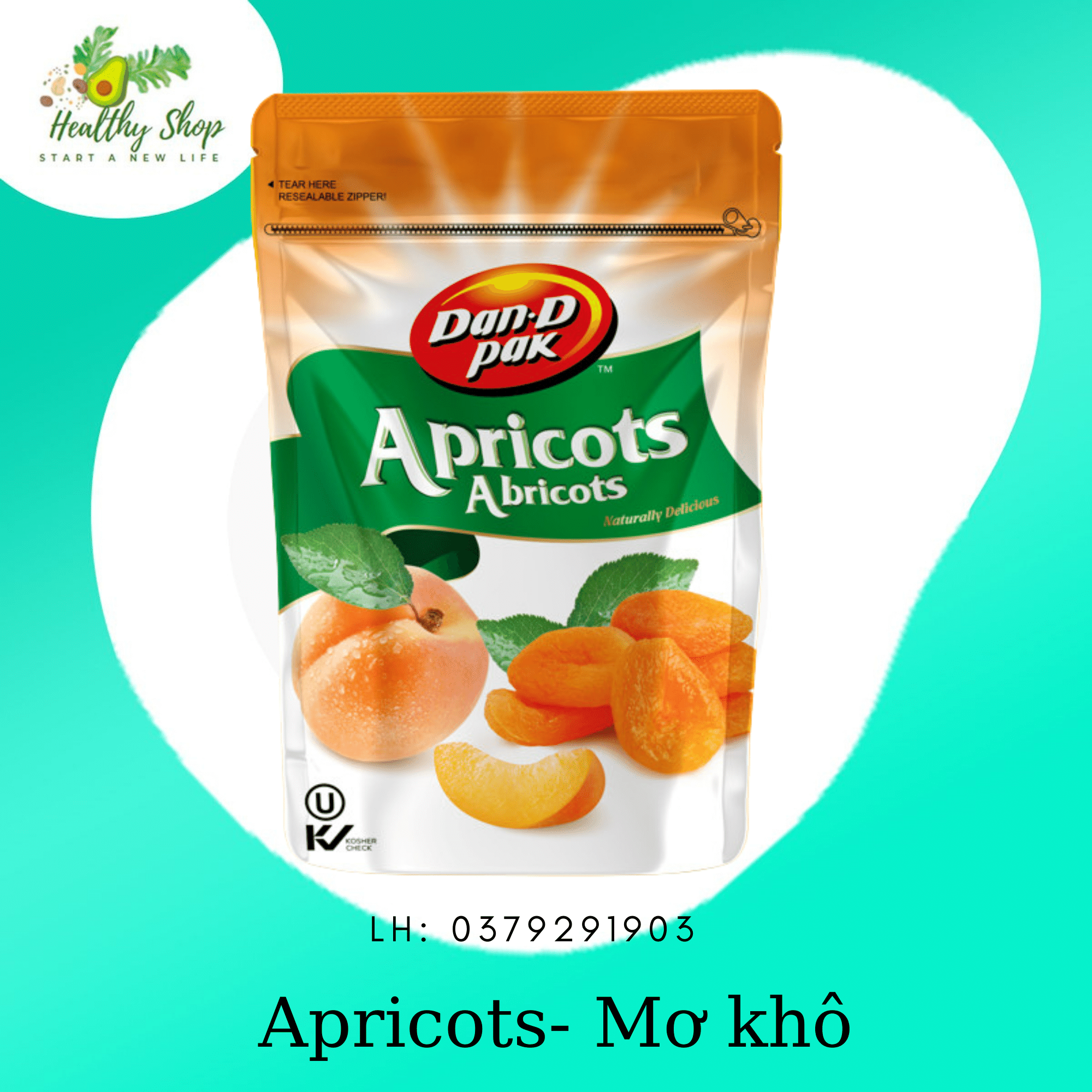 Mơ sấy khô nhập khẩu thổ nhĩ kỳ 120g dan d pak